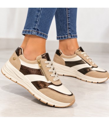 ZAPATILLA AMARPIES COMODA AMD31073 BEIGE