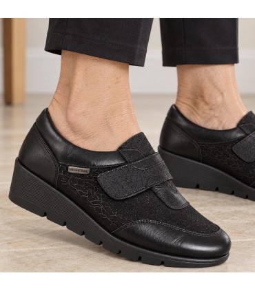 ZAPATO PIEL VELCRO 48 HORAS 620505/01 CASPIO NEGRO