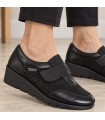 ZAPATO PIEL VELCRO 48 HORAS 620505/01 CASPIO NEGRO