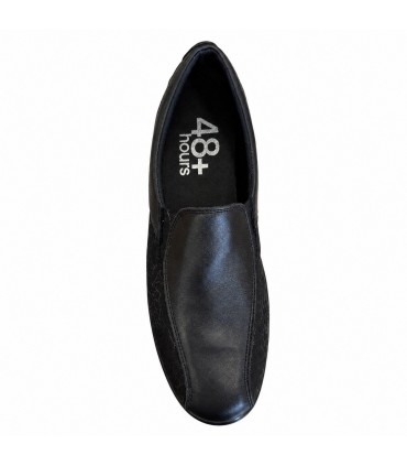 ZAPATO PIEL 48 HORAS 620506/01 CASPIO NEGRO