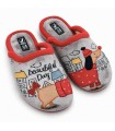 ZAPATILLA CASA PERRO 30-505 NIEBLA