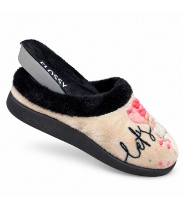 ZAPATILLA CASA FLOSSY 26-389 BEIG