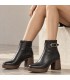 BOTIN PIEL FLUCHOS CRISTEL D9733 SKIMO NEGRO
