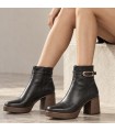 BOTIN PIEL FLUCHOS CRISTEL D9733 SKIMO NEGRO