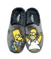 ZAPATILLA FLOSSY BART Y HOMER SIMPSON 27-241 GRIS