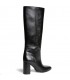 BOTA ALTA TACON CUADRADO M6870 NEGRO