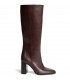 BOTA ALTA TACON CUADRADO M6870 BURDEOS