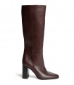 BOTA ALTA TACON CUADRADO M6870 BURDEOS