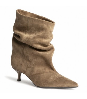 BOTIN TACON FINO EFECTO ARRUGA M6880 CAMEL