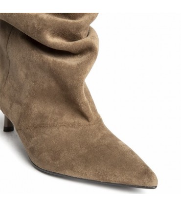 BOTIN TACON FINO EFECTO ARRUGA M6880 CAMEL
