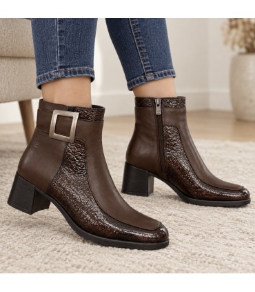 BOTIN PIEL TACON DORKING BY FLUCHOS IKIA 9199 CASTAÑO CAFE