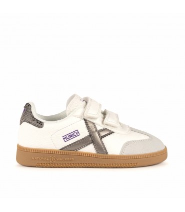 ZAPATILLA MUNICH RESPETUOSA MINI BARRU W VCO 22 BLANCO GRIS