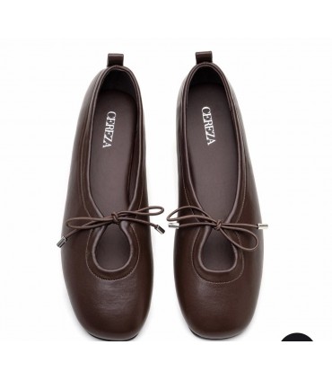 ZAPATO PLANO NUDO P157 CHOCOLATE