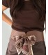 FAJIN CON LAZO MARRON CHOCOLATE 31312