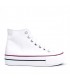 ZAPATILLA ABOTINADA POLIPIEL BLANCO SM3