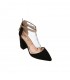 ZAPATO 1A-0001 BLACK CUERDA DORADA