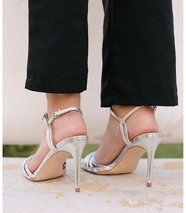 SANDALIA PERLA 1JB-0136 PLATA