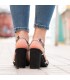 SANDALIA SNAKE  K2012502 NEGRO