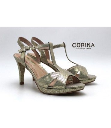 SANDALIA BRILLANTE A2111 PLATA
