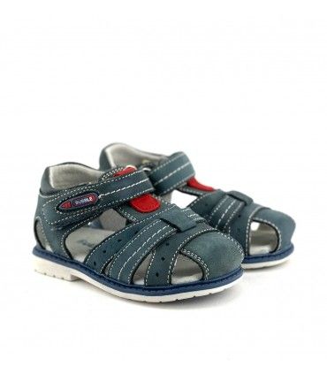 SANDALIA NIÑO PIEL A625 JEANS