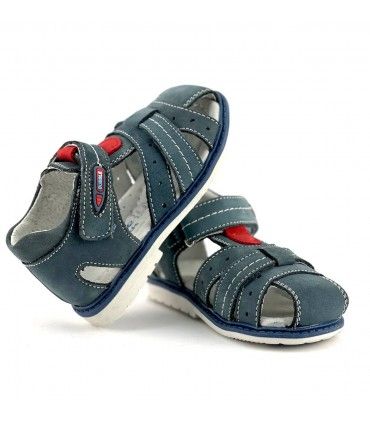 SANDALIA NIÑO PIEL A625 JEANS