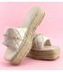 CHANCLA YUTE DETALLE CADENA YZ19-335 BEIGE