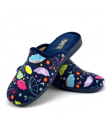 ZAPATILLA CASA PARAGUAS JAVER 30-342 MARINO