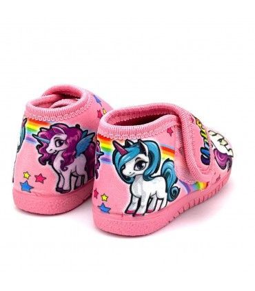 ZAPATILLA CASA UNICORNIOS 876 ROSA