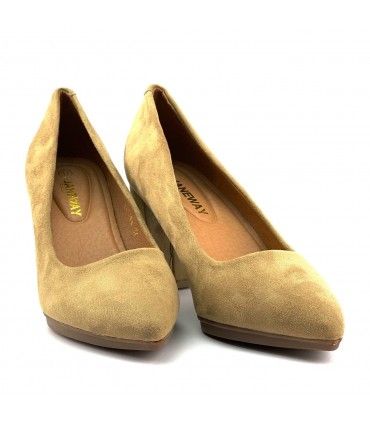 ZAPATO TACON LBX08A BEIGE