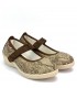 ZAPATILLA PERCLA 18408 REJILLA SOFIA BEIG