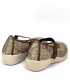ZAPATILLA PERCLA 18408 REJILLA SOFIA BEIG