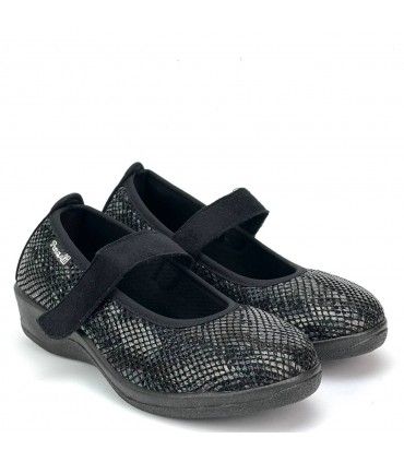 ZAPATILLA PERCLA 18408 REJILLA SOFIA NEGRO