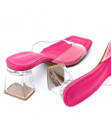 SANDALIA TRANSPARENCIAS 1BP-1513 FUXIA