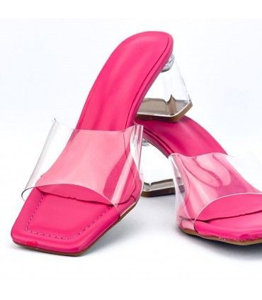 SANDALIA TRANSPARENCIAS 1BP-1513 FUXIA