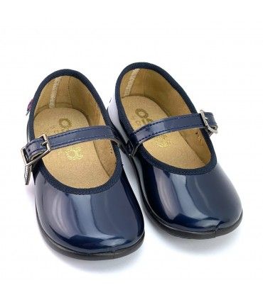 ZAPATO NIÑA CONGUITOS HIS 12255 CHAROL MARINO
