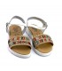 SANDALIA CRECENDO 1537 BLANCO PIEL