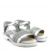 SANDALIA CRECENDO 1532 METALIZADA PLATA