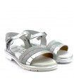 SANDALIA CRECENDO 1532 METALIZADA PLATA