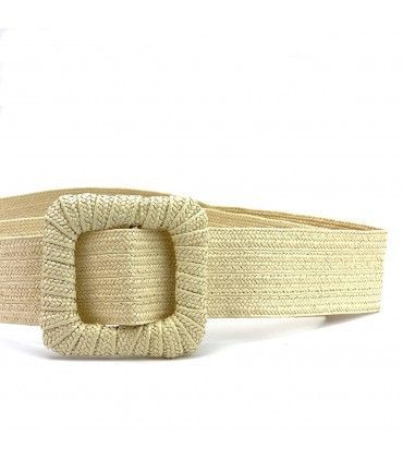 CINTURÓN RAFIA TX602 BEIGE
