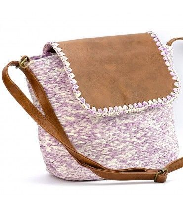 BANDOLERA RAFIA NBNV4407 MORADO
