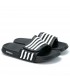 CHANCLA NICOBOCO VELCRO RAYAS GOOD NEGRO 36-014