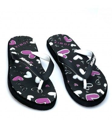 CHANCLA DEDO CORAZONES SD5280 NEGRO