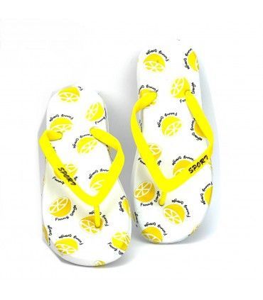 CHANCLA FRUTAS SD5355 AMARILLO